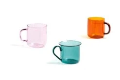 HAY Glass Mug, Pink -Finnishdesignshop Borosilicate Family WB 1