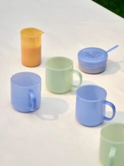 HAY Glass Cuisine Bowl, Jade Light Blue -Finnishdesignshop Borosilicate Jug S jade yellow Cuisine Bowl light blue jade Borosilicate Mug set of 2 jade light blue and jade light green 1