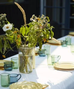 HAY Rainbow Plate, Medium, Light Yellow -Finnishdesignshop Bubble Vase Rainbow plates Tint Tumbler Borosilicate Cup