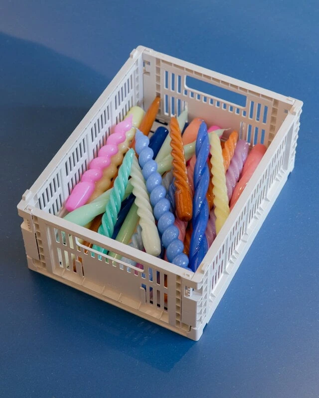 HAY Twist Candles, Set Of 6, Grey Beige - Citrus - Nude 6 HAY Twist Candles, Set Of 6, Grey Beige - Citrus - Nude - Image 4