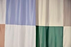 HAY Check Shower Curtain, Blue -Finnishdesignshop Check Shower Curtain Family detail