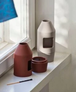 HAY Chim Chim Scent Diffuser, Blue -Finnishdesignshop Chim Chim Scent Diffuser dark terracotta light beige 2