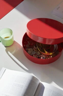 HAY Colour Storage Box, Round, Vibrant Red -Finnishdesignshop Colour Storage Round vibrant red