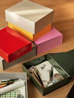 HAY Colour Storage Box, S, Vibrant Red -Finnishdesignshop Colour Storage S family 01 3