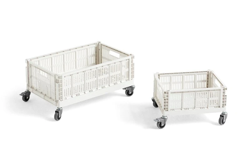 HAY Colour Crate, S, Recycled Plastic, Off-white 4 HAY Colour Crate, S, Recycled Plastic, Off-white - Image 2