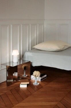 HAY Crinkle Bedspread, 260 X 260 Cm, Cool Grey -Finnishdesignshop Crinkle Bedspread cool grey Apollo Portable Lamp white Slit Table Oblong mirror Flare Milk Stripe Candleholder blue