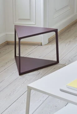 HAY Eiffel Coffee Table, Rectangle, 110 X 50 Cm, Warm Sand -Finnishdesignshop Eiffel Side Table triangle dark brick