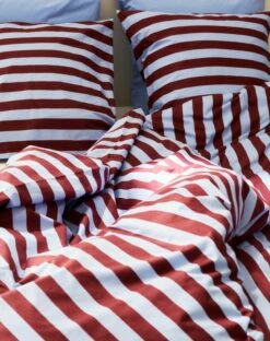 HAY Été Pillowcase, Bordeaux - Sky Blue 9 HAY Été Pillowcase, Bordeaux - Sky Blue -Finnishdesignshop Ete Duvet Cover Ete Pillowcase bordeaux and sky blue