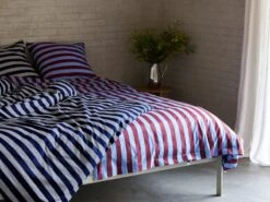 HAY Été Duvet Cover, Bordeaux - Sky Blue 10 HAY Été Duvet Cover, Bordeaux - Sky Blue -Finnishdesignshop Ete bordeaux and sky blue Ete midnight blue and light grey