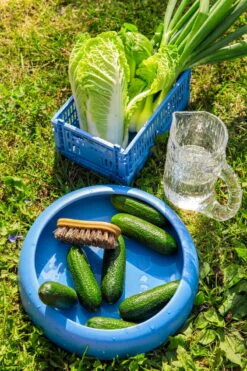 HAY Colour Crate, S, Recycled Plastic, Electric Blue -Finnishdesignshop FDS1ruoka