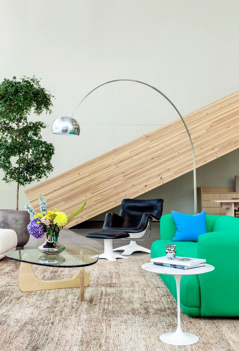 HAY Quilton 3-seater Sofa, Green Vidar 932 4 HAY Quilton 3-seater Sofa, Green Vidar 932 - Image 2