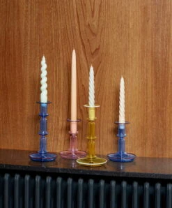 HAY Long Twist Candles, Set Of 6, Off-white -Finnishdesignshop Flare Tall family 01