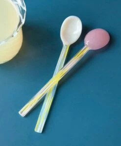 HAY Glass Spoons Flat, 2 Pcs -Finnishdesignshop Glass Spoons Flat