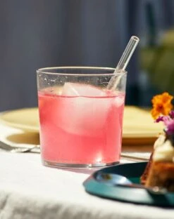 HAY Sip Cocktail Straws, 6 Pcs, Glass -Finnishdesignshop Glass Sip Cocktail Straw