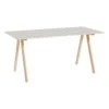 HAY CPH10 Table, 160 X 80 Cm, Soaped Oak - Off White Lino -Finnishdesignshop HA257811 2039000 CPH 10 Desk L160xW80 off white lino soaped oak base 2
