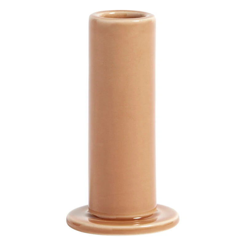 HAY Tube Candleholder, M, Peach 3 HAY Tube Candleholder, M, Peach