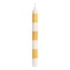 HAY Stripe Candle, Yellow - White