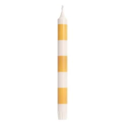 HAY Stripe Candle, Yellow - White
