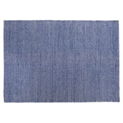 HAY Moiré Kelim Rug, Blue