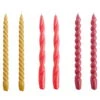 HAY Long Twist Candles, Set Of 6, Mustard - Raspberry - Dark Punch -Finnishdesignshop HA542214