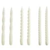HAY Long Twist Candles, Set Of 6, Off-white -Finnishdesignshop HA542216