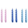HAY Spiral Candles, Set Of 6, Lilac - Purple Blue - Light Blue 1 HAY Spiral Candles, Set Of 6, Lilac - Purple Blue - Light Blue -Finnishdesignshop HA542218