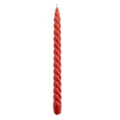HAY Long Twist Candle, Burgundy