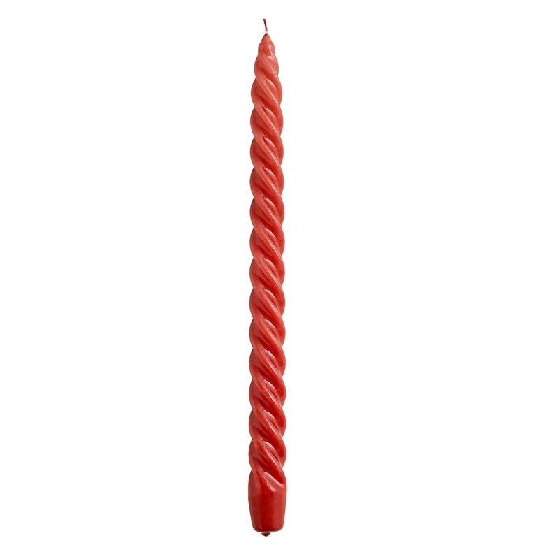 HAY Long Twist Candle, Burgundy 3 HAY Long Twist Candle, Burgundy