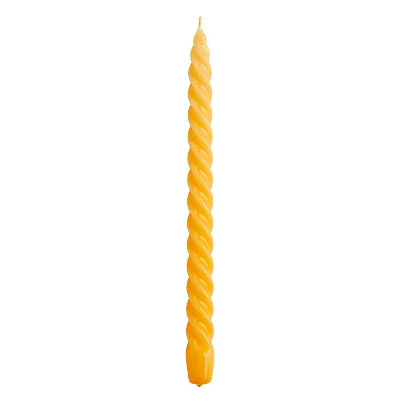HAY Long Twist Candle, Warm Yellow 3 HAY Long Twist Candle, Warm Yellow