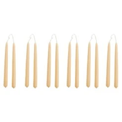 HAY Mini Conical Candles, Set Of 12, Beige