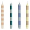 HAY Stripe Candle, 4 Pcs, Douce 1 HAY Stripe Candle, 4 Pcs, Douce -Finnishdesignshop HA542287