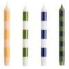 HAY Stripe Candle, 4 Pcs, Greens -Finnishdesignshop HA542288