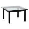 HAY Kofi Table 60 X 60 Cm, Black Lacquered Oak - Clear Glass 1 HAY Kofi Table 60 X 60 Cm, Black Lacquered Oak - Clear Glass -Finnishdesignshop HA941713 Kofi 60x60 clear glass tabletop black wb lacquer oak frame EE