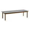 HAY Kofi Table 140 X 50 Cm, Lacquered Walnut - Grey Glass -Finnishdesignshop HA941793 Kofi 140x50 grey tinted glass tabletop wb lacquer walnut frame EE