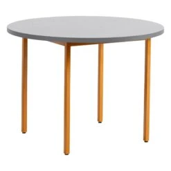 HAY Two-Colour Table, 105 Cm, Ochre - Light Grey