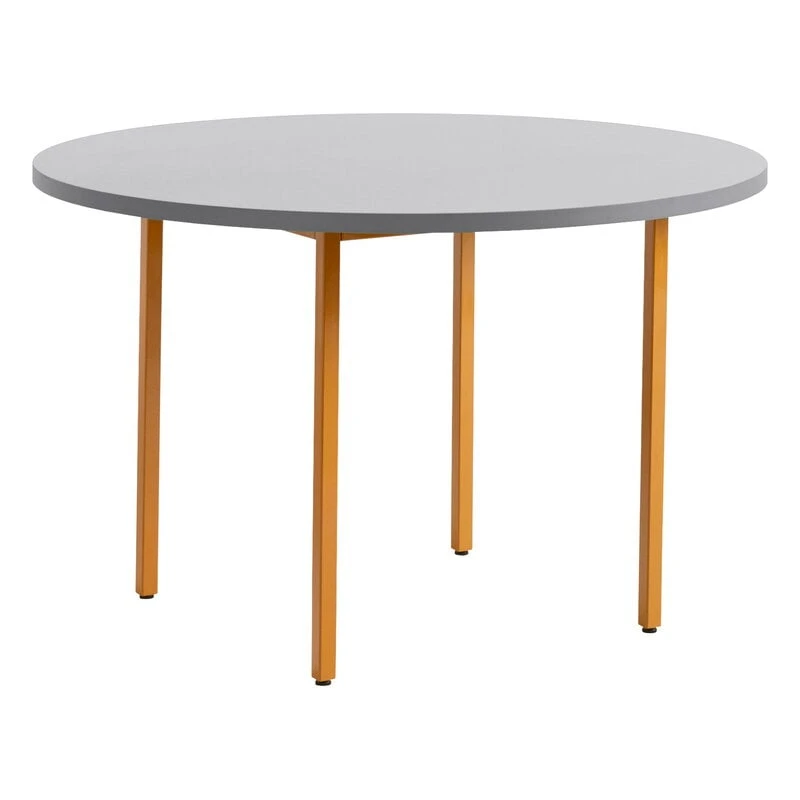 HAY Two-Colour Table, 120 Cm, Ochre - Light Grey 3 HAY Two-Colour Table, 120 Cm, Ochre - Light Grey