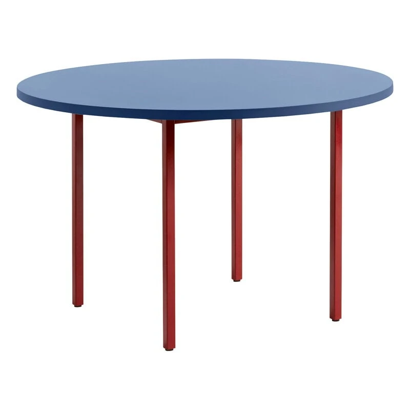 HAY Two-Colour Table, 120 Cm, Maroon Red - Blue 3 HAY Two-Colour Table, 120 Cm, Maroon Red - Blue
