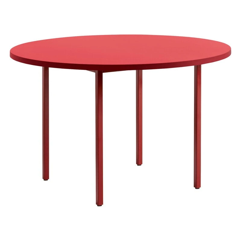 HAY Two-Colour Table, 120 Cm, Maroon Red - Red 3 HAY Two-Colour Table, 120 Cm, Maroon Red - Red