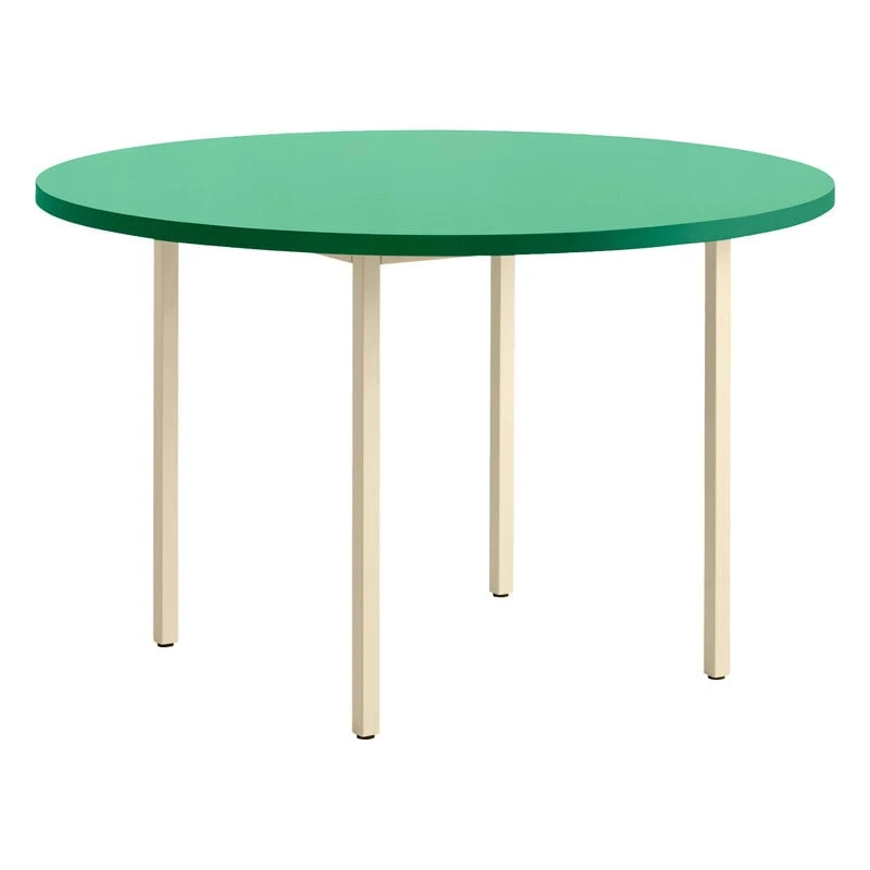 HAY Two-Colour Table, 120 Cm, Ivory - Green Mint 3 HAY Two-Colour Table, 120 Cm, Ivory - Green Mint