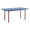 HAY Two-Colour Table, 160 X 82 Cm, Maroon Red - Blue 1 HAY Two-Colour Table, 160 X 82 Cm, Maroon Red - Blue -Finnishdesignshop HA942041 Two Colour L160xW82 blue wb lacquer valchromat tabletop maroon red powder coated steel EE