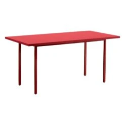 HAY Two-Colour Table 160 X 82 Cm, Maroon Red - Red