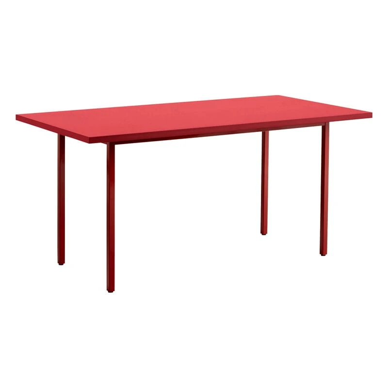 HAY Two-Colour Table 160 X 82 Cm, Maroon Red - Red 3 HAY Two-Colour Table 160 X 82 Cm, Maroon Red - Red