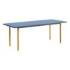 HAY Two-Colour Table, 200 X 90 Cm, Ochre - Blue -Finnishdesignshop HA942049 Two Colour L200xW90 blue wb lacquer valchromat tabletop ochre powder coated steel EE