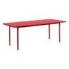 HAY Two-Colour Table, 200 X 90 Cm, Maroon Red - Red -Finnishdesignshop HA942055 Two Colour L200xW90 red wb lacquer valchromat tabletop maroon red powder coated steel EE