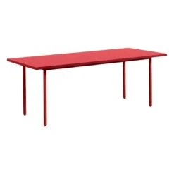 HAY Two-Colour Table, 200 X 90 Cm, Maroon Red - Red