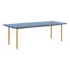 HAY Two-Colour Table, 240 X 90 Cm, Ochre - Blue -Finnishdesignshop HA942061 Two Colour L240xW90 blue wb lacquer valchromat tabletop ochre powder coated steel EE