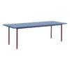 HAY Two-Colour Table, 240 X 90 Cm, Maroon Red - Blue -Finnishdesignshop HA942065 Two Colour L240xW90 blue wb lacquer valchromat tabletop maroon red powder coated steel EE