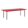 HAY Two-Colour Table, 240 X 90 Cm, Maroon Red - Red 2 HAY Two-Colour Table, 240 X 90 Cm, Maroon Red - Red -Finnishdesignshop HA942067 Two Colour L240xW90 red wb lacquer valchromat tabletop maroon red powder coated steel EE