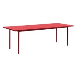 HAY Two-Colour Table, 240 X 90 Cm, Maroon Red - Red