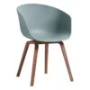 HAY About A Chair AAC22, Lacquered Walnut - Dusty Blue 2 HAY About A Chair AAC22, Lacquered Walnut - Dusty Blue -Finnishdesignshop HA943412 AAC 22 dusty blue shell wb lacquer walnut base